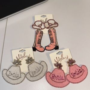 Beaded Bride Earrings